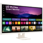 LG MyView 32SR50F-W 31.5'' FHD Smart Monitor,  IPS,  250cd / m2,  16:9,  5мс  (GtG),  1200:1,  60Hz,  178 / 178,  speakers 5Wx2,  внешний БП,  2xHDMI,  USB,  VESA 100x100 mm,  webOS