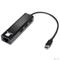 5bites UA3C-45-09BK Кабель-адаптер  USB3.1 / 3*USB2.0 / RJ45 100MB / BLACK