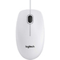 Logitech B100 2кн.+скр.,  белый  (USB)