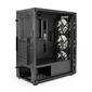 Exegate EX294965RUS Корпус Miditower ExeGate EVO-9202  (ATX,  без БП,  с окном,  1*USB+1*USB3.0,  аудио,  3 вент. 12см с RGB подсветкой)