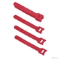 Cabeus CLAMP-125-RD Хомут для кабеля,  липучка с мягкой застежкой,  125x14 мм,  красный  (10 шт.)