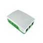 Корпус ACD  White+Green ABS Case for Raspberry 4B