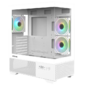 корпус ZALMAN CHRONIX V2,  ATX,  WHITE,  WINDOW,  1xCombo  (3.5’’ or 2.5’’),  1x3.5’’HDD,  2x2.5’’SSD,  1xUSB2.0,  1xUSB3.0,  1xUSB Type-C,  SIDE 2x120mm ARGB,  REAR 1x120mm ARGB