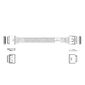Кабель JPC P5200DR01000-1    Cable OCuLink x8 80P (прямой Straight Type)  -TO-  OCuLink x8 80P (прямой Straight Type) , 85 Ohm, L:100cm