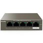 Tenda TEF1105P-4-38W PoE,  который имеет 5 портов 10 / 100 Мбит / с Base-TX RJ45. Передача на расстояние до 250 метров