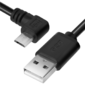 Greenconnect Кабель micro USB 2.0  1.0m угловой,  черный,  28 / 28 AWG,  AM  /  microB 5pin,   (GCR-UA8AMCB6-BB2S-1.0m),  экран,  армированный,  морозостойкий