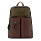 Рюкзак унисекс Piquadro Harper CA3869AP / VETM зеленый / коричневый натур.кожа