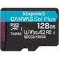 Kingston SDCG3 / 128GB Canvas Go Plus UHS-I U3 A2 + ADP micro SDXC 128Gb  (170 / 90 MB / s)