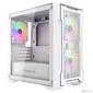 Powercase Mistral Micro X3W ARGB,  Tempered Glass,  3x 120mm ARGB PWM Fan,  белый,  mATX   (CMMXW-A3)