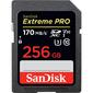 Флеш-накопитель Sandisk Карта памяти Sandisk  Extreme Pro SDXC Card 256GB - 170MB / s V30 UHS-I U3