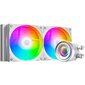 Система водяного охлаждения ID-Cooling FX240 Inf ARGB Soc-AM5 / AM4 / 1200 / 1700 / 1851 белый 4-pin 27.2dB Al+Cu 300W Ret  (FX240 INF WHITE)