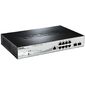 D-Link DGS-1210-10P / ME Управляемый коммутатор 2 уровня с 8 портами 10 / 100 / 1000Base-T с поддержкой PoE и 2 портами 1000Base-X SFP