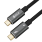 GCR Кабель TypeC Thunderbolt 4,  1.0m,  черный,  100W,  40 Гбит / с,  8K60Hz,  GCR-54620