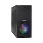 Exegate EX292983RUS Корпус Minitower ExeGate mEVO-7807-NPX450  (mATX,  БП 450NPX 12см,  1*USB+1*USB3.0,  черный 1x12 см с RGB подсветкой)