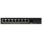 Коммутатор /  Unmanaged Switch 8x100Base-TX PoE,  1x1000Base-X SFP,  PoE Budget 80W,  metal case