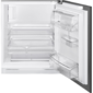 Встраиваемый холодильник,  морозильное отделение сверху,  монтаж под столешницу