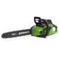 Greenworks Цепная пила аккумуляторная GreenWorks  GD40CS18K4,  40V,  40 см,  бесщеточная,   до 1, 8 КВТ,  с АКБ 4АЧ и ЗУ [2005807UB]