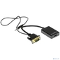 Cablexpert A-VGA-HDMI-01 Адаптер VGA  (M) + аудио-> HDMI  (F),  0.15 м,  питание от USB