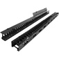 Вертикальные органайзеры с пластиковыми пальцами 149 мм,  42U,  для шкафов Business шириной 800 мм,  2 шт.,  черные