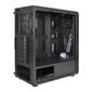 Exegate EX292858RUS Корпус Miditower ExeGate EVO-8225  (ATX,  без БП,  2*USB+1*USB3.0,  черный,  2 вент. с RGB подсветкой и полоса на передней панели,  боковая панель - закаленное стекло)