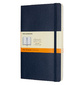 Блокнот Moleskine CLASSIC SOFT QP616B20 130х210мм 192стр. линейка мягкая обложка фиксирующая резинка синий сапфир