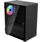 Корпус Aerocool CS-111-G-BK-v1  (mATX,  0.5mm,  стекло,  USB3.0 x1,  USB2.0 x2,  1x 12cm Black Fan)