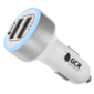 GCR Автомобильное зарядное устройство на 2 USB порта 4.8A,  белое,  LED индикация,  GCR-51984