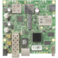 MikroTik RB922UAGS-5HPacD 922UAGS with 720MHz Atheros CPU,  128MB RAM,  1xGigabit LAN,  USB,  1xSFP,  miniPCIe,  SIM slot,  built-in 5Ghz 802.11a / c 2x2 two chain wireless,  2xMMCX connectors,  RouterOS L4