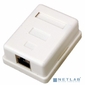 REXANT 03-0122 Розетка компьютерная внешняя,  1-порт RJ-45  (8P8C),  FTP экранированная,  категория 5e