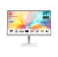 MSI Modern MD2712PW 27" 16:9 FHD (1920x1080) IPS Flat, 1ms (MPRT), 1000:1, 100M:1, 300nit, 178 / 178, HDMI 1.4, USB-C, Speaker, Tilt, Swivel, Height, Pivot, VESA, 100Hz, White (white cable), 1y war-ty
