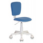 Кресло детское Бюрократ CH-W204NX / 26-24 голубой 26-24  (пластик белый)