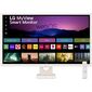 LG MyView 32SR50F-W 31.5'' FHD Smart Monitor,  IPS,  250cd / m2,  16:9,  5мс  (GtG),  1200:1,  60Hz,  178 / 178,  speakers 5Wx2,  внешний БП,  2xHDMI,  USB,  VESA 100x100 mm,  webOS