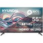 Телевизор LED Hyundai 55" H-LED55BU7012 YaOS Frameless черный / черный 4K Ultra HD 60Hz DVB-T DVB-T2 DVB-C DVB-S DVB-S2 USB 2.0 WiFi Smart TV