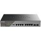 Сетевой коммутатор /  Smart L2 Surveillance Switch 8х1000Base-T PoE,  2x1000Base-X SFP,  PoE Budget 130W,  Long-range PoE up to 250m