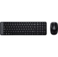 Клавиатура + мышь Logitech MK220 клав:черный мышь:черный USB беспроводная  (920-003161)