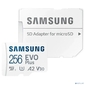 Флеш карта microSD 256GB SAMSUNG EVO PLUS microSDXC Class 10,  UHS-I,   (SD адаптер) 160MB / s