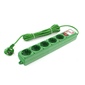 PowerCube Фильтр-удлинитель  (SPG-MXTR-13) 3м,  5 розеток,  10А / 2.2кВт,  зеленый
