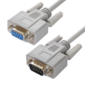 Greenconnect Удлинитель  0.5m  RS-232 / RS-232 9M / 9F Premium GCR-DB9CM2F-0.5m,  серый 30 AWG