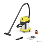 Строительный пылесос Karcher WD 3 S V-17 / 4 / 20 1000Вт  (уборка: сухая / сбор воды) желтый