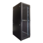 Шкаф серверный напольный 42U  (800  1200) двойные перфорированные двери 2 шт.,  цвет черный