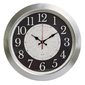 Часы настенные аналоговые Бюрократ WallC-R67P серебристый