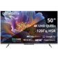 50",  Ultra HD,  QLED,  300Nit,  Google TV,  DVB-T2 / C / S2,  2.0 ch Sound 10W*2 Dolby Atmos,  120Hz,  3 HDMI,  2 USB,  Digital Audio Output,  LAN,  Composite output,  CI,  Выход для наушников,  2 Pole,  2025