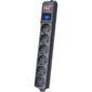 Pilot S surge protector 6 outlets  (EUR 5 + 1 without grounding) 7 m,  graphite