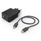 Сетевое зар. / устр. Hama H-183326 3A PD+QC универсальное кабель USB Type C черный  (00183326)