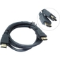 Wize CP-HM-HM-1M  Кабель HDMI, 1 м,  v.2.0,  K-Lock,  soft cable,  19M / 19M,  позол.разъемы,  экран,  темно-серый,  пакет