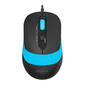 Мышь A4 Fstyler FM10 черный / синий оптическая  (1600dpi) USB  (4but)