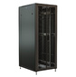 Шкаф серверный WRline  (WR-TT-4288-DD-RAL9004) напольный 42U 800x800мм пер.дв.перфор.2ств. задн.дв.перфор.2-хст. 2 бок.пан. 800кг черный 710мм 2055мм IP20 сталь