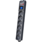 Pilot S surge protector 6 outlets  (EUR 5 + 1 without grounding) 3 m,  graphite