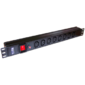 Блок розеток 19" 8 шт. C13,  10A 250V,  без шнура питания