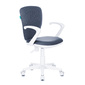 Кресло детское Бюрократ KD-W10AXSN / 26-25 серый 26-25  (пластик белый)